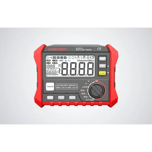 Digitális RCD / Hurokellenállás Mérő Habotest HT5910 - 3