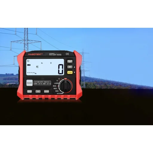 Digitális RCD / Hurokellenállás Mérő Habotest HT5910 - 5