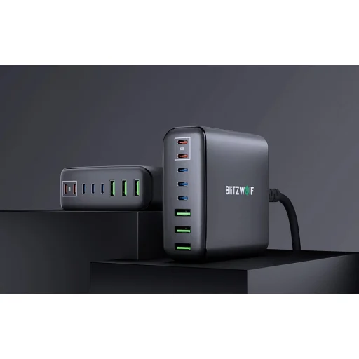 Blitzwolf BW-S26 250W hálózati töltő (fekete) - 6