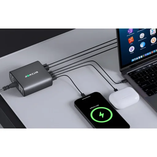 Blitzwolf BW-S26 250W hálózati töltő (fekete) - 7