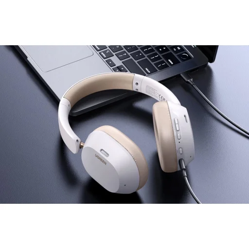 Ugreen HiTune Max 5C vezeték nélküli fejhallgató, Hybrid ANC, Bluetooth 5.4 (fehér) - 8