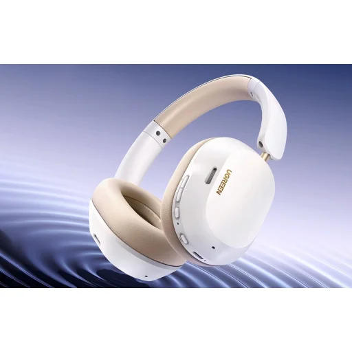 Ugreen HiTune Max 5C vezeték nélküli fejhallgató, Hybrid ANC, Bluetooth 5.4 (fehér) - 4