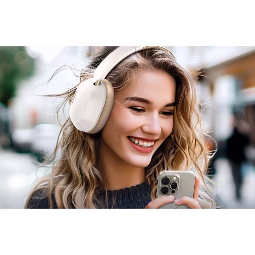 Ugreen HiTune Max 5C vezeték nélküli fejhallgató, Hybrid ANC, Bluetooth 5.4 (fehér) - 6