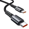 McDodo CC-7493 autós töltő kijelzővel, USB-C, 5A, 65 W + USB-C kábel 1 m 100 W (fekete) thumbnail