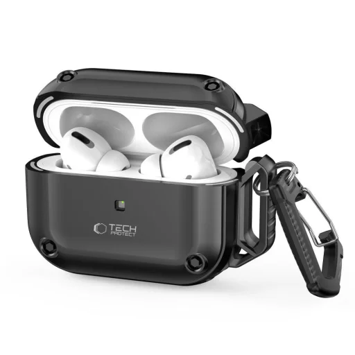 Tech-protect Rough Hook Apple Airpods Pro 1 / 2 Fekete - 1
