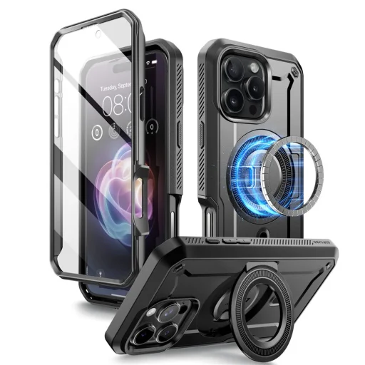  iPhone 16 Pro Max Fekete Supcase Ub Pro Mag Magsafe tok - 2