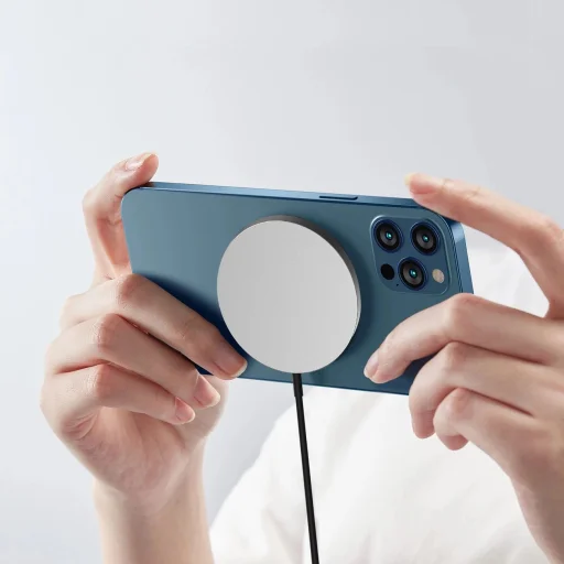 Dudao MagSafe 15W induktív töltő - fekete - 4