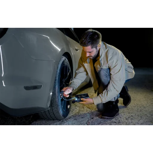 Hordozható elektromos kompresszor, pumpa HOTO QWCQA001 (10.3 bar, 150 PSI, 2000mAh) - 5