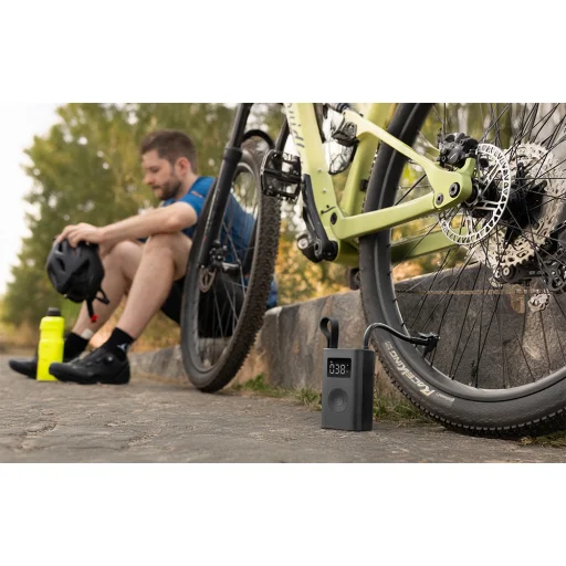 Hordozható elektromos kompresszor, pumpa HOTO QWCQA001 (10.3 bar, 150 PSI, 2000mAh) - 6