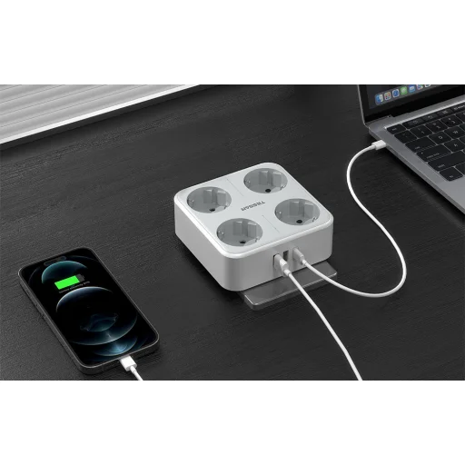 Tessan Wall Socket TS-302-DE-C hálózati elosztó USB porttal - 3