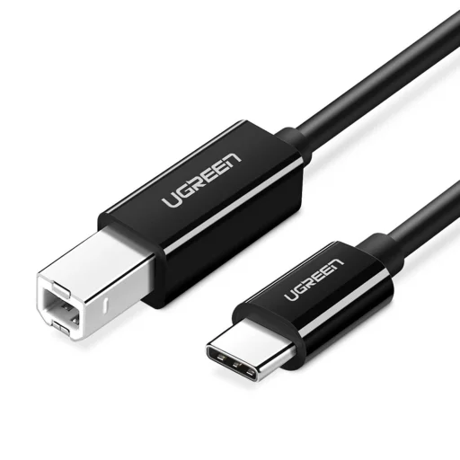 Ugreen nyomtató kábel USB-C - USB-B 480Mb/s 2m fekete (US241) - 1