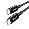 Ugreen US557 USB-C / USB-C PD kábel 100W 2m - fekete thumbnail