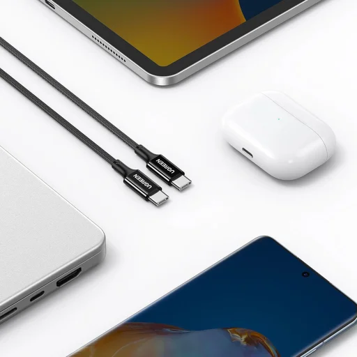 Ugreen US557 USB-C / USB-C PD kábel 100W 2m - fekete - 4