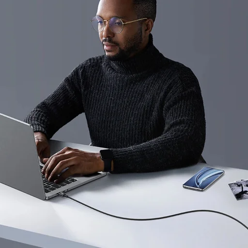 Ugreen US557 USB-C / USB-C PD kábel 100W 1m - fekete - 6