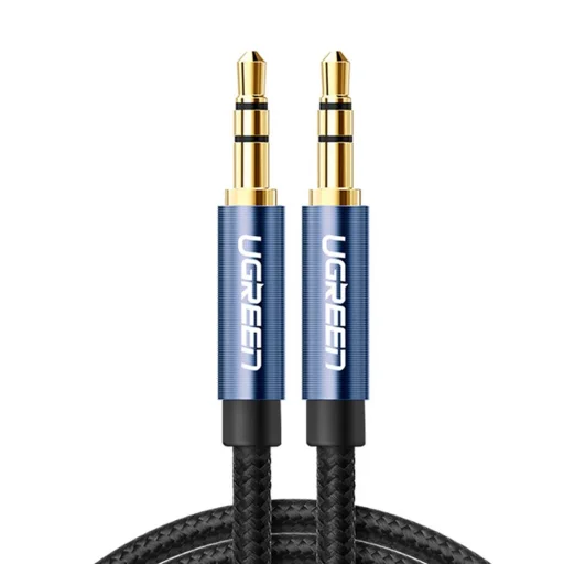 Ugreen audio kábel AUX egyenes minijack 3.5 mm 5 m kék (AV112) - 1