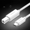 Ugreen tlačiarenský kábel USB-C - USB-B 480Mb/s 1m biely (US241) thumbnail