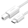 Ugreen tlačiarenský kábel USB-C - USB-B 480Mb/s 1m biely (US241) thumbnail