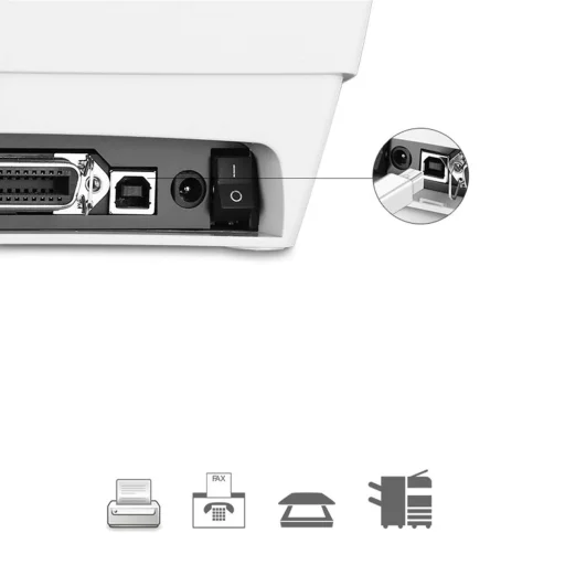 Ugreen tlačiarenský kábel USB-C - USB-B 480Mb/s 1m biely (US241) - 7