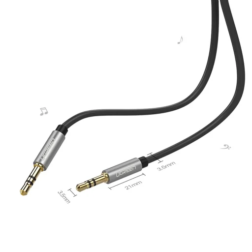 Ugreen AV119 10737 audio kábel mini jack 3.5mm / mini jack 3.5mm 5m - fekete - 13