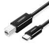 Ugreen US241 USB-C 2.0 - USB-B kábel 1 m - fekete thumbnail