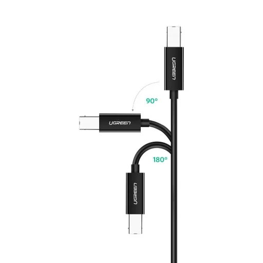 Ugreen US241 USB-C 2.0 - USB-B kábel 1 m - fekete - 2
