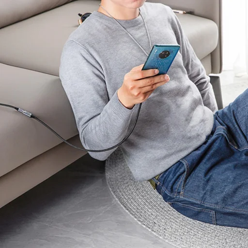 Ugreen US372 30205 USB-C - USB-C PD QC kábel 100W 5A 10Gbps 1m - szürke - 4