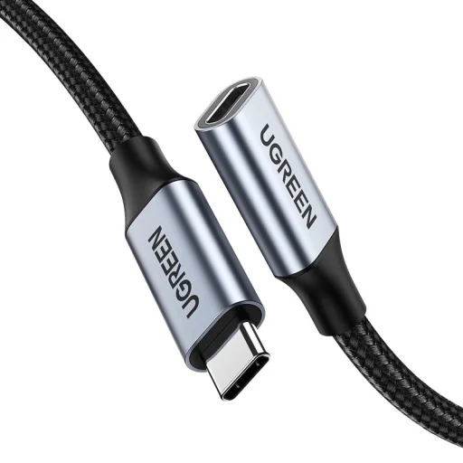 Ugreen US372 30205 USB-C - USB-C PD QC kábel 100W 5A 10Gbps 1m - szürke - 1