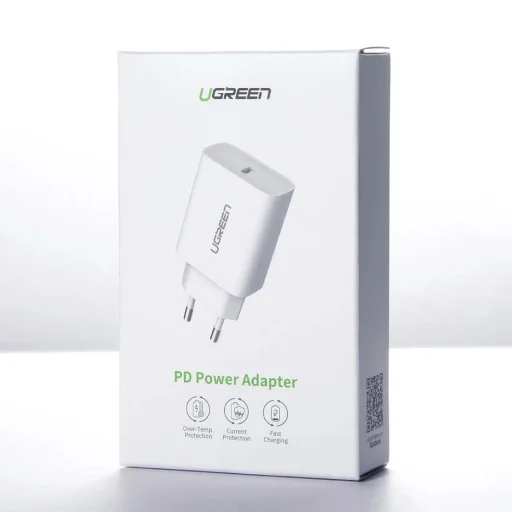 Ugreen USB töltő Power Delivery 3.0 Quick Charge 4.0+ 20W 3A fehér (60450) - 5