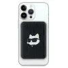 Karl Lagerfeld Powerbank inductive KLPB5FPGKSCHHK 16W 5000mAh fekete/fekete Choupette Head Pin MagSafe - 2