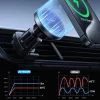 Joyroom autós telefontartó vezeték nélküli töltővel (MagSafe kompatibilis) szellőzőrácshoz - fekete (JR-ZS387) thumbnail