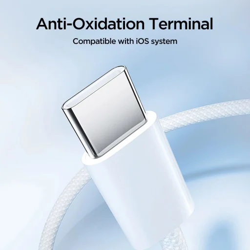 Joyroom Ben Series S-A45 USB-C / USB-C 60W Kábel 1m - Fehér - 6