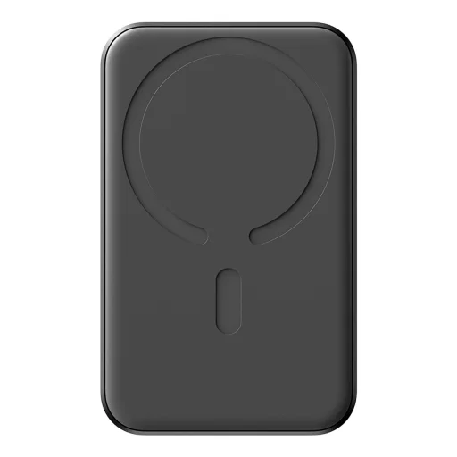 Joyroom JR-W020 Mini 5000 mAh induktív powerbank - fekete + USB-C / USB-C kábel - 3