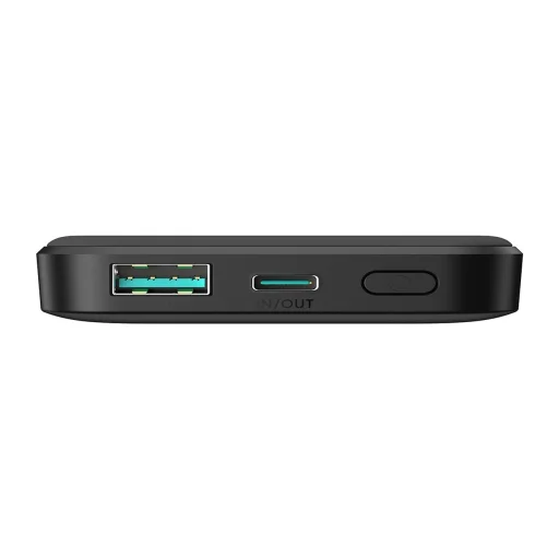 Joyroom JR-W020 Mini 5000 mAh induktív powerbank - fekete + USB-C / USB-C kábel - 6