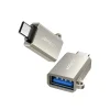 Joyroom S-H151 USB-C (male) / USB-A (female) adapter akasztólyukkal - Ezüst thumbnail