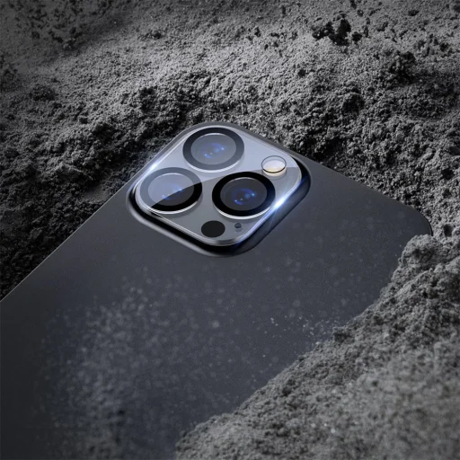 Edzett üveg kemény selyemnyomással kamerához (LENCSE) iPhone 16/16 Plus-hoz (sziget) - 3