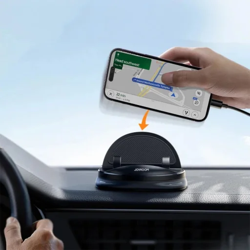 Joyroom JR-ZS354 telefontartó tapadókoronggal autóba, irodába, otthonra - fekete - 8