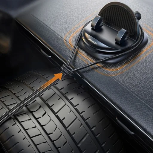 Joyroom JR-ZS354 telefontartó tapadókoronggal autóba, irodába, otthonra - fekete - 10