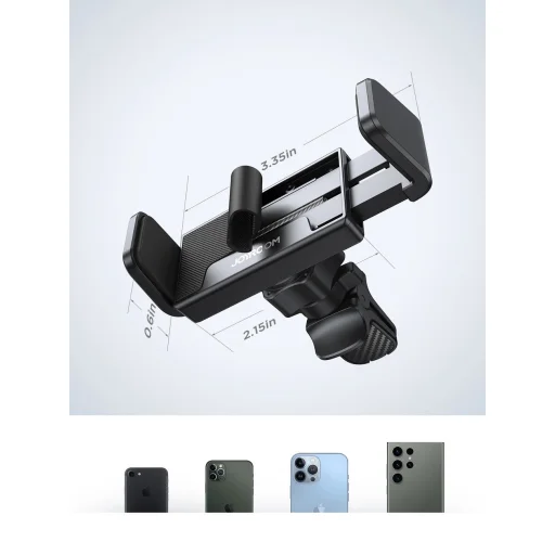 Joyroom szellőzőre erősíthető autós telefontartó fekete (JR-ZS377) - 11