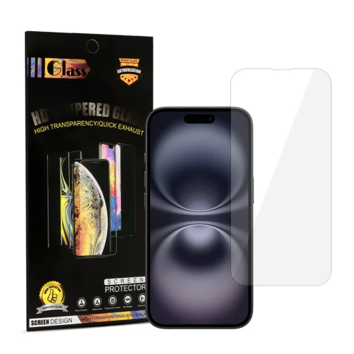 Tempered Glass HARD 2.5D üvegfólia iPhone 16 Plus - 1