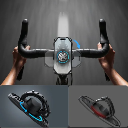 Joyroom JR-ZS382 Bicikli és motorkerékpár tartó - Fekete - 7