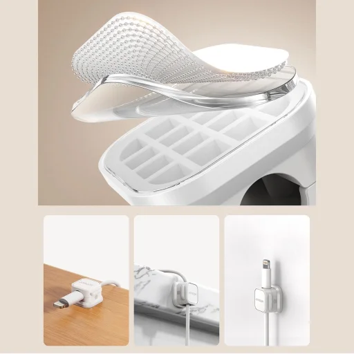 Joyroom JR-ZS368 mágneses kábelrendező - fehér (6 db) - 10