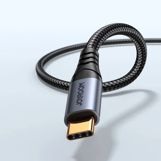 Joyroom Audio Transfer Series SY-A07 Mini Jack 3.5mm/USB-C Kábel 1.2m - Fekete - 9