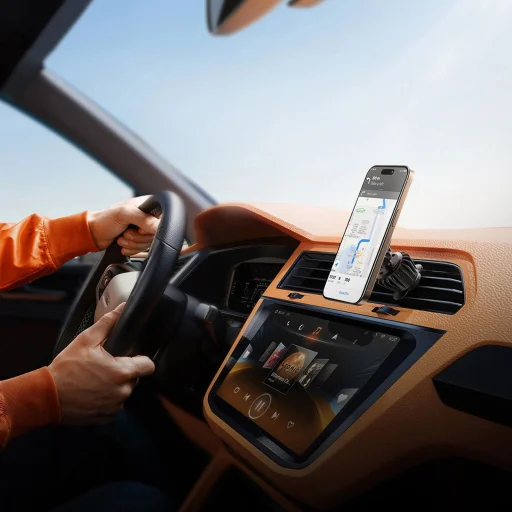 Joyroom JR-ZS406 mágneses autós telefontartó szellőzőre - fekete - 13