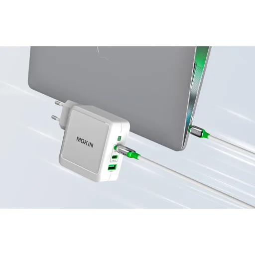 MOKiN PD140W 2C1A GaN 2xUSB-C 1xUSB-A hálózati töltő (fekete) - 2