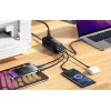 Fali töltő, Essager, ECTAC-BRB01-Z, GaN, 3xUSB-C, 2xUSB-A, AC csatlakozó, 75W (fekete) thumbnail
