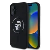  iPhone 16 Plus Fekete Karl Lagerfeld Liquid Silicone Karl and Choupette MagSafe tok