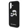  iPhone 16 Plus Fekete Karl Lagerfeld Liquid Silicone Double Heads MagSafe tok thumbnail