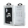  iPhone 16 Plus Fekete Karl Lagerfeld Liquid Silicone Double Heads MagSafe tok thumbnail