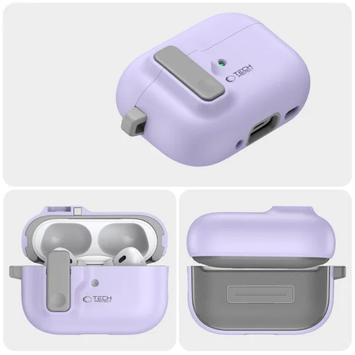 Tech-protect Slim Hook Apple Airpods Pro 1 / 2 Lavender Tok - 3