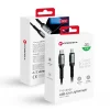 FORCELL F-ENERGY C259 kábel Type C - Lightning PD 3A 27W Cafule 1,2 m fekete thumbnail